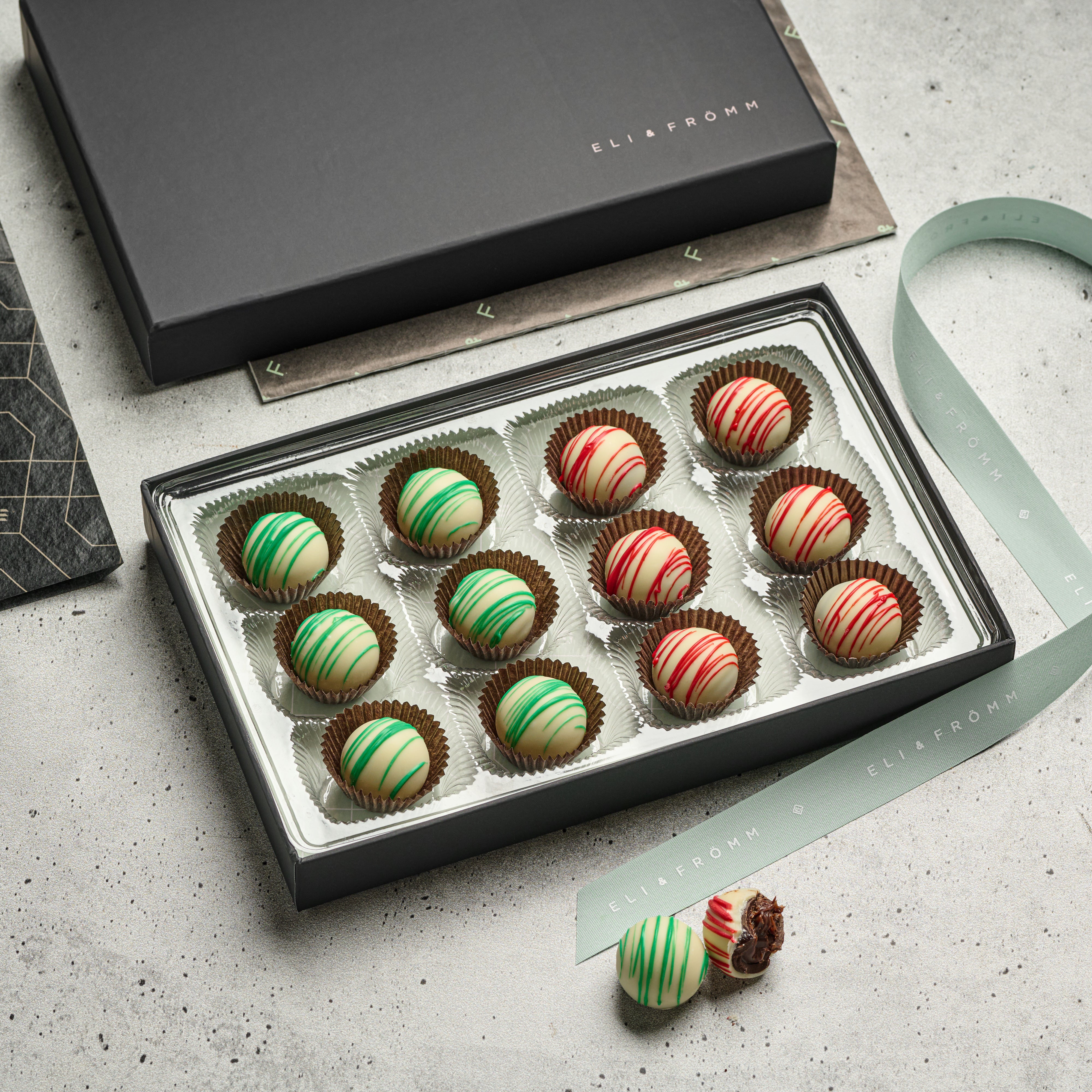 Holiday Chocolate Truffles 12 pc