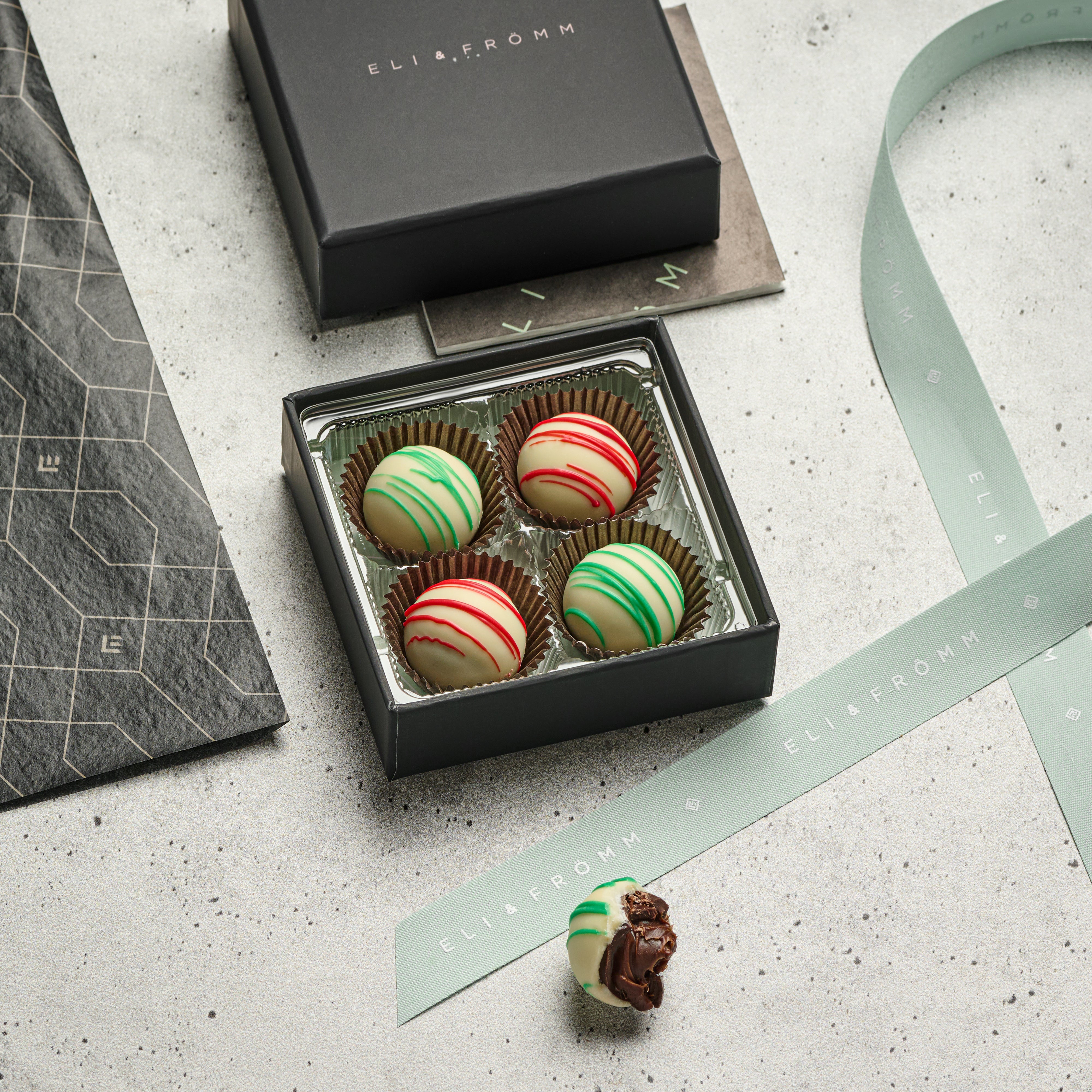 Holiday Chocolate Truffles 4 pc