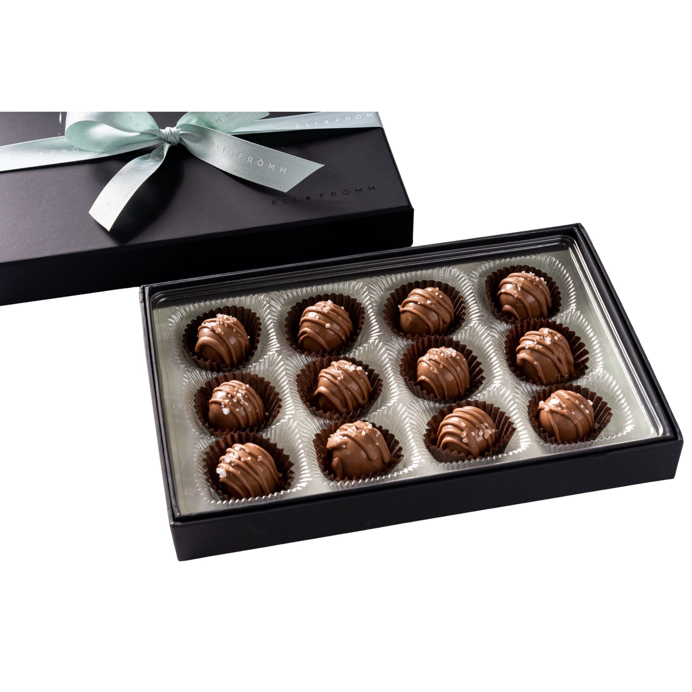 Caramel Sea Salt Chocolate Truffles 12 pc