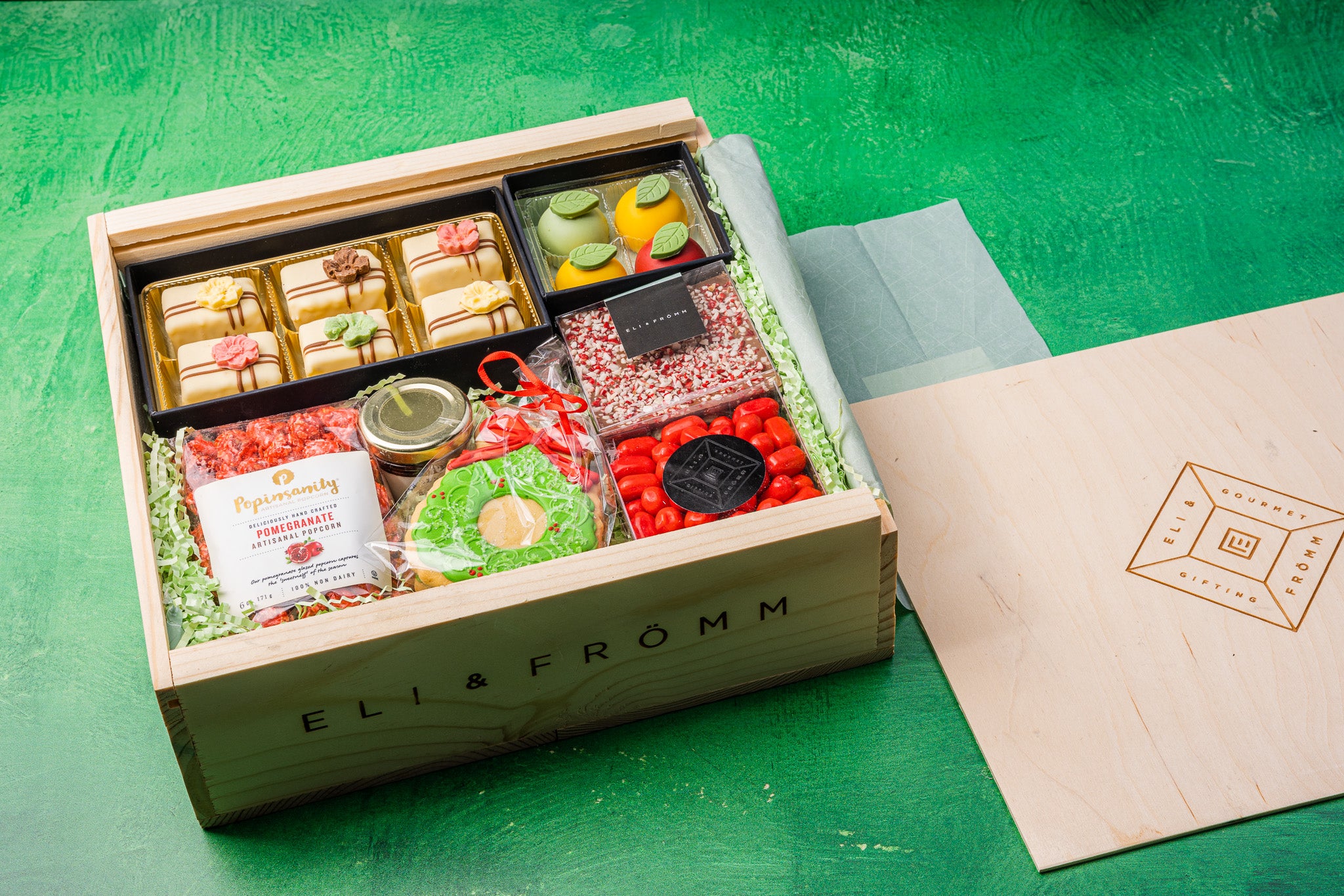 Wood Crate Holiday Gift