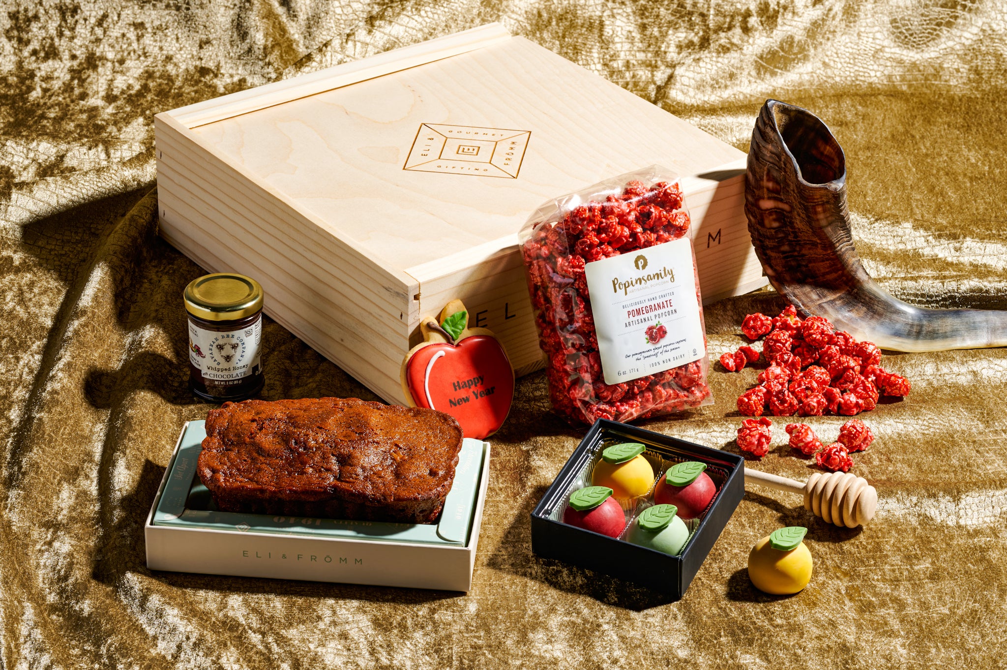 Rosh Hashana Wood Crate Gift