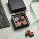Artisanal Handpainted Chocolate Squares 4 pc