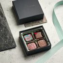 Artisanal Handpainted Chocolate Squares 4 pc