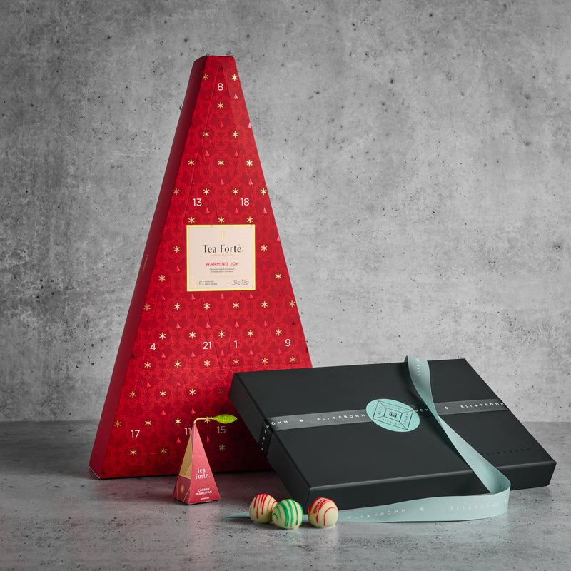 Tea Forte Advent Calender & Holiday Chocolate Truffles 24 pc