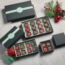 Artisanal Hand-Painted Chocolate Squares: Christmas Collection