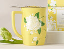 Tea Forte Hydrangea by Draper James Fiore Steeping Cup with Infuser
