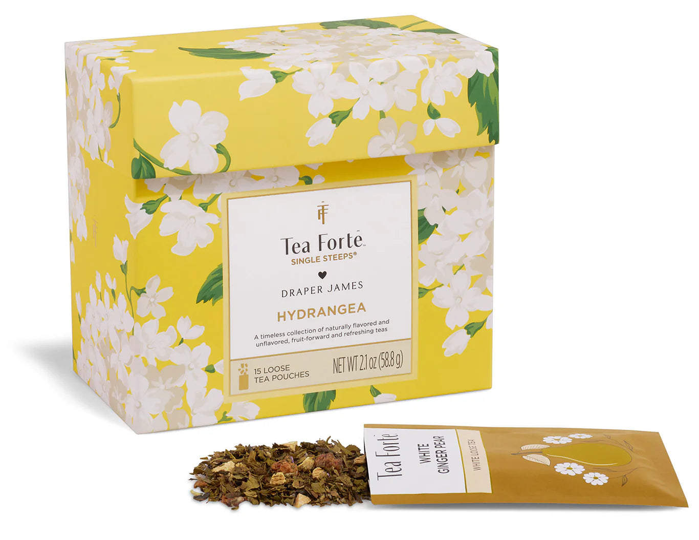 Tea Forte Hydrangea by Draper James Single Steeps® Sampler