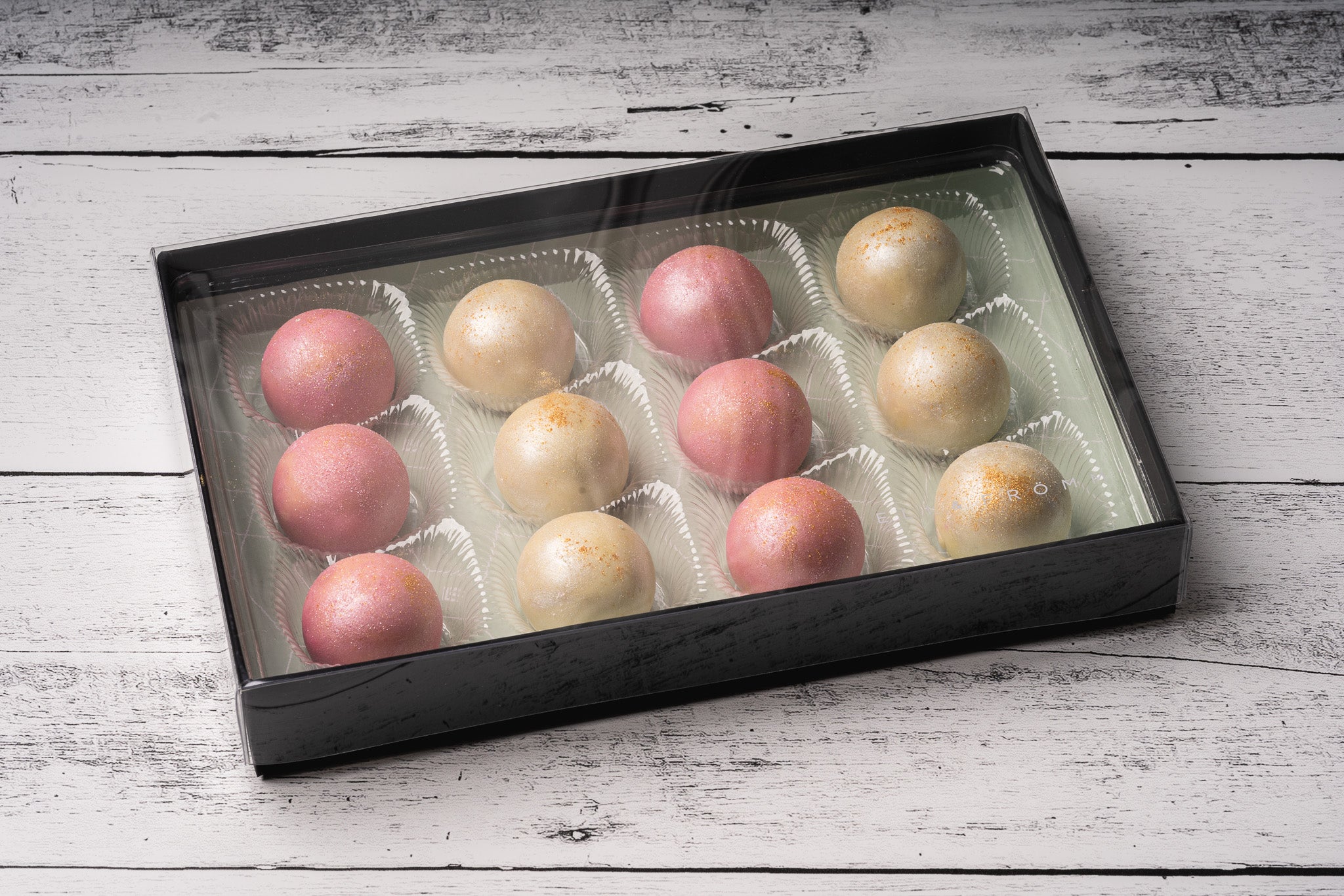 Chocolate Cheese Iridescent Truffles