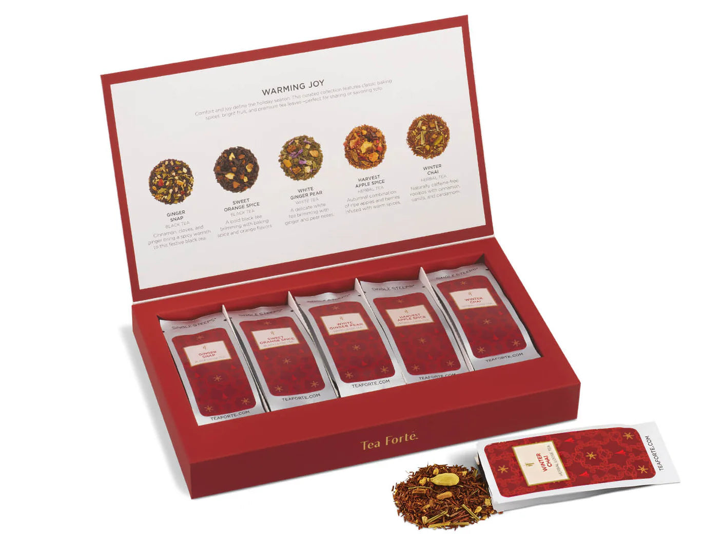 Tea Forte Ruby with Kati Cup & Holiday Chocolate Truffles  12 pc