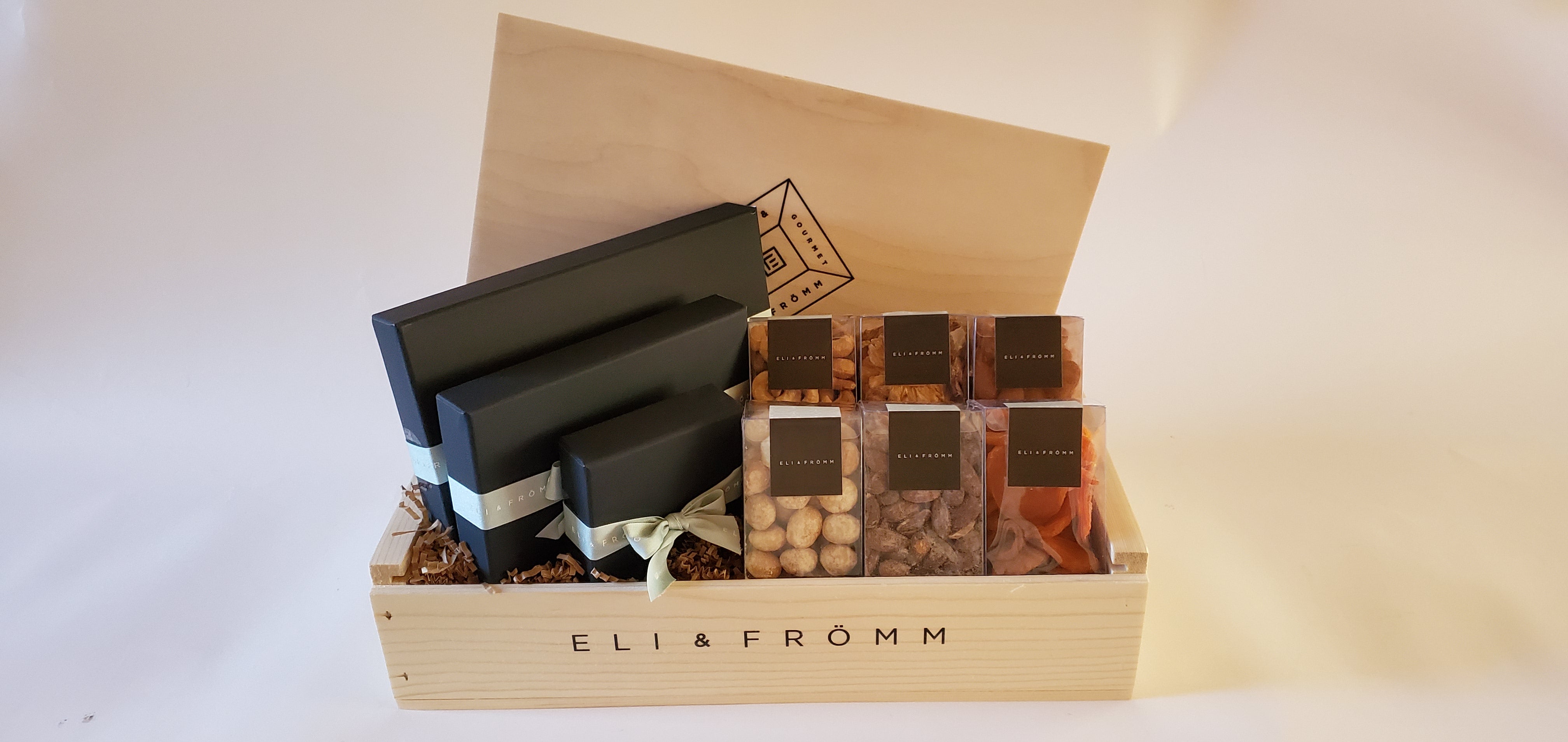 Chocolate, Nuts, and Dried Fruit Gift Crate