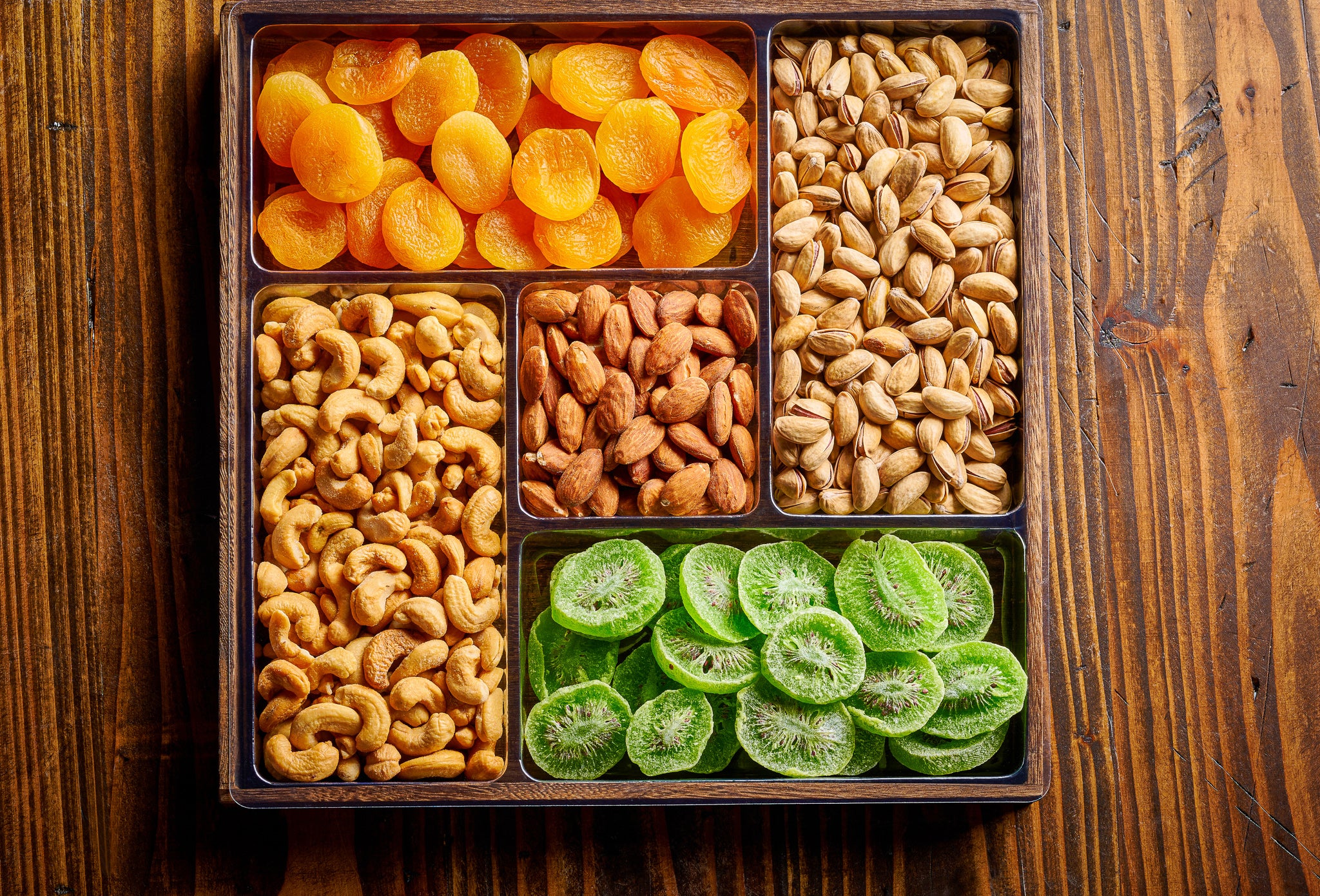 Dried fruit and nuts gift box