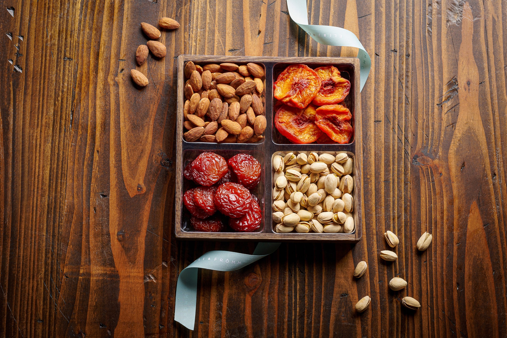 Wood tray gourmet gift