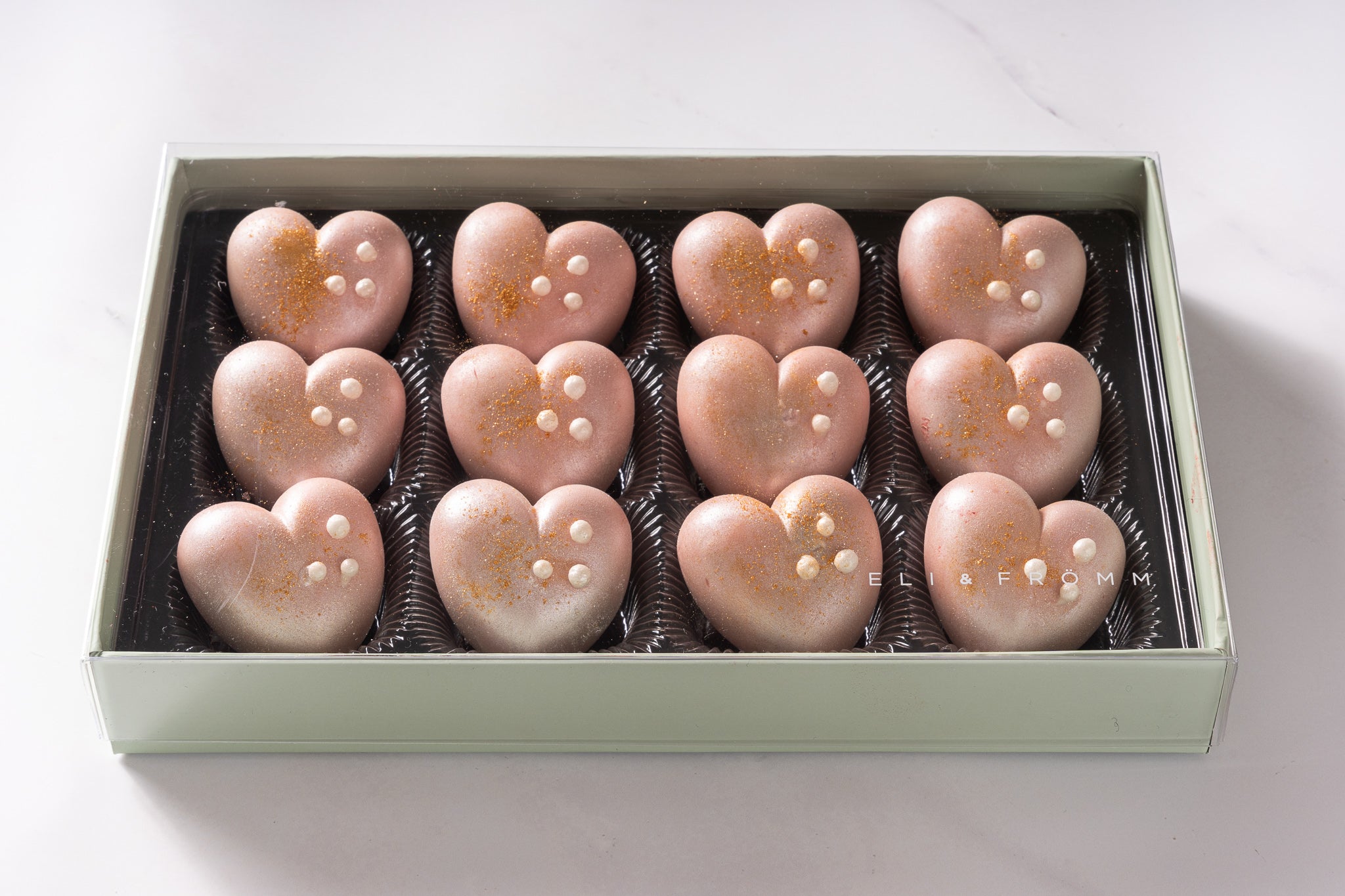 Pink Heart Chocolate Truffles