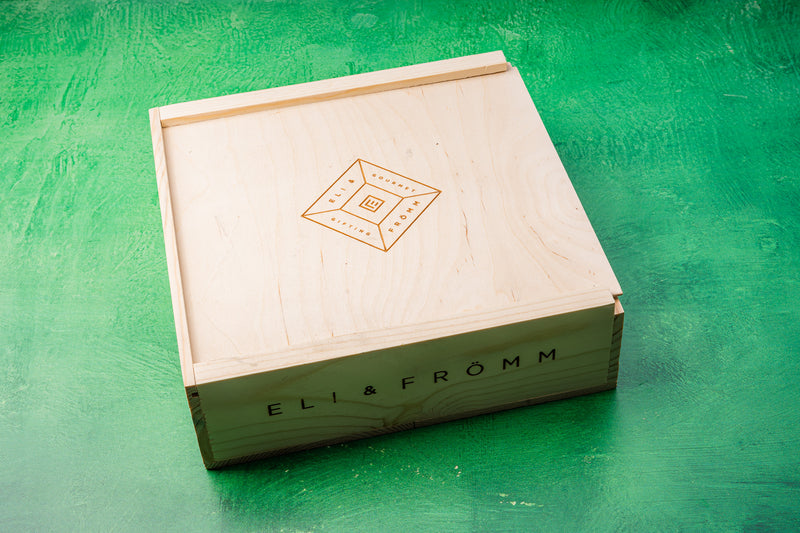 Wood Crate Holiday Gift