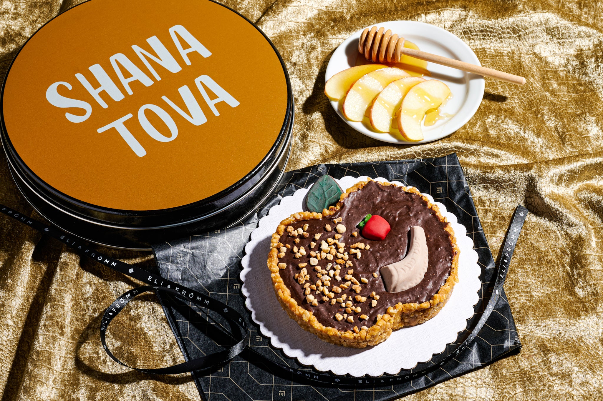Chocolate Ganache Apple Tart