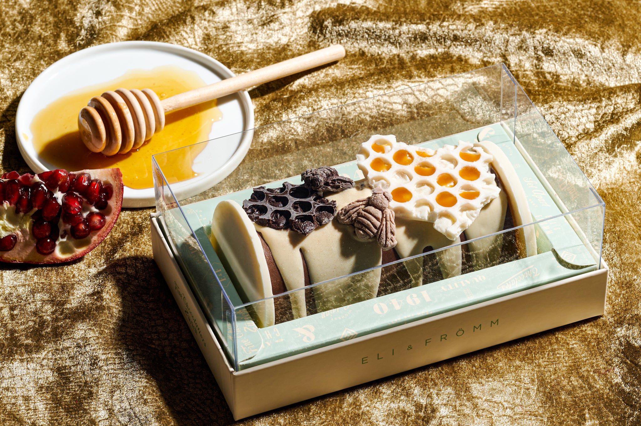 Honey Bee Chocolate Praline Log